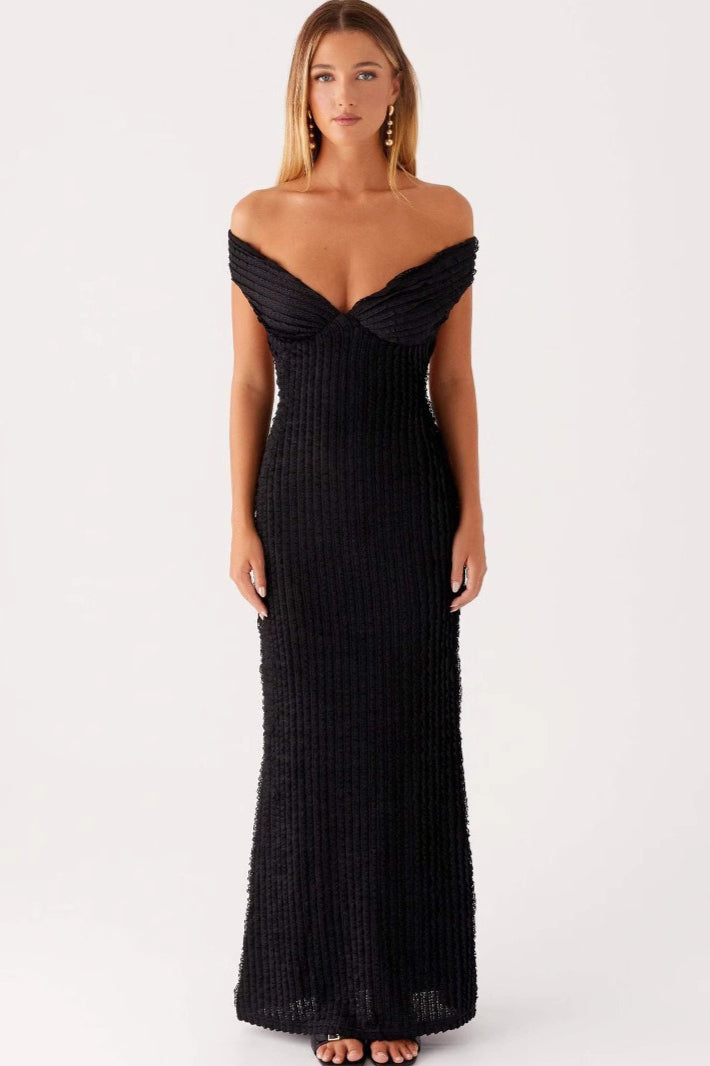 Sexy Strappy Backless Solid Bodycon Evening Maxi Sweater Dress - Fashionpara