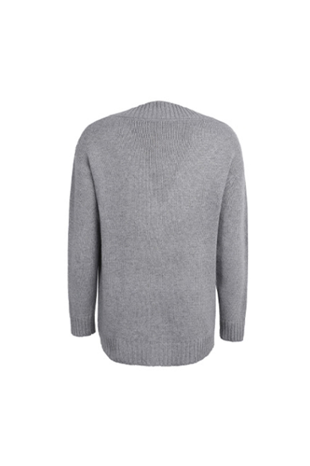RadyRin Deep V-Neck Twist Sweater for Effortless Style