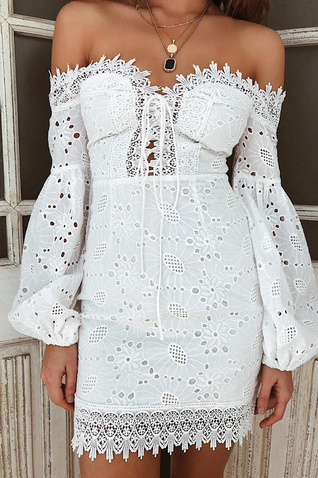 Sexy Off Shoulder Short Mini Dress