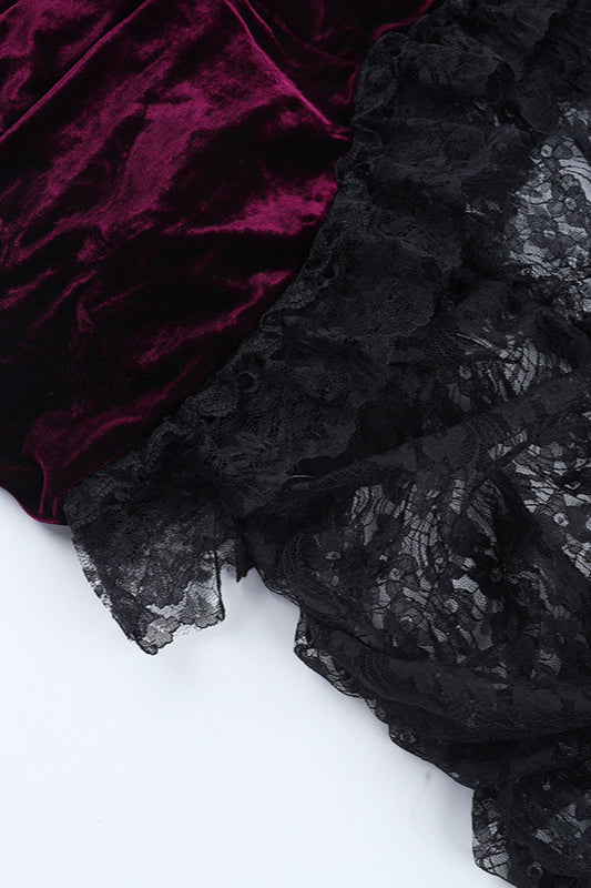 Layered Train Gothic Dress