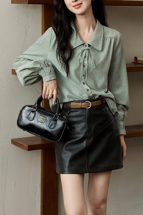 Unique Brushed Texture Blouse