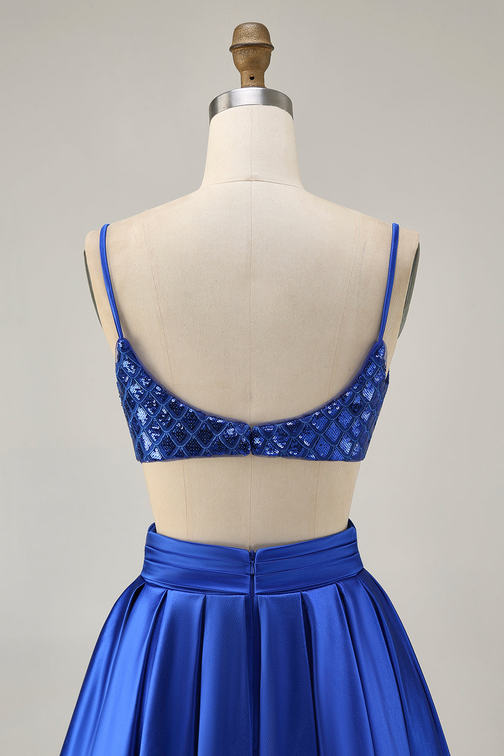 Sparkly Royal Blue A Line Short Homecoming Dress with Sequins