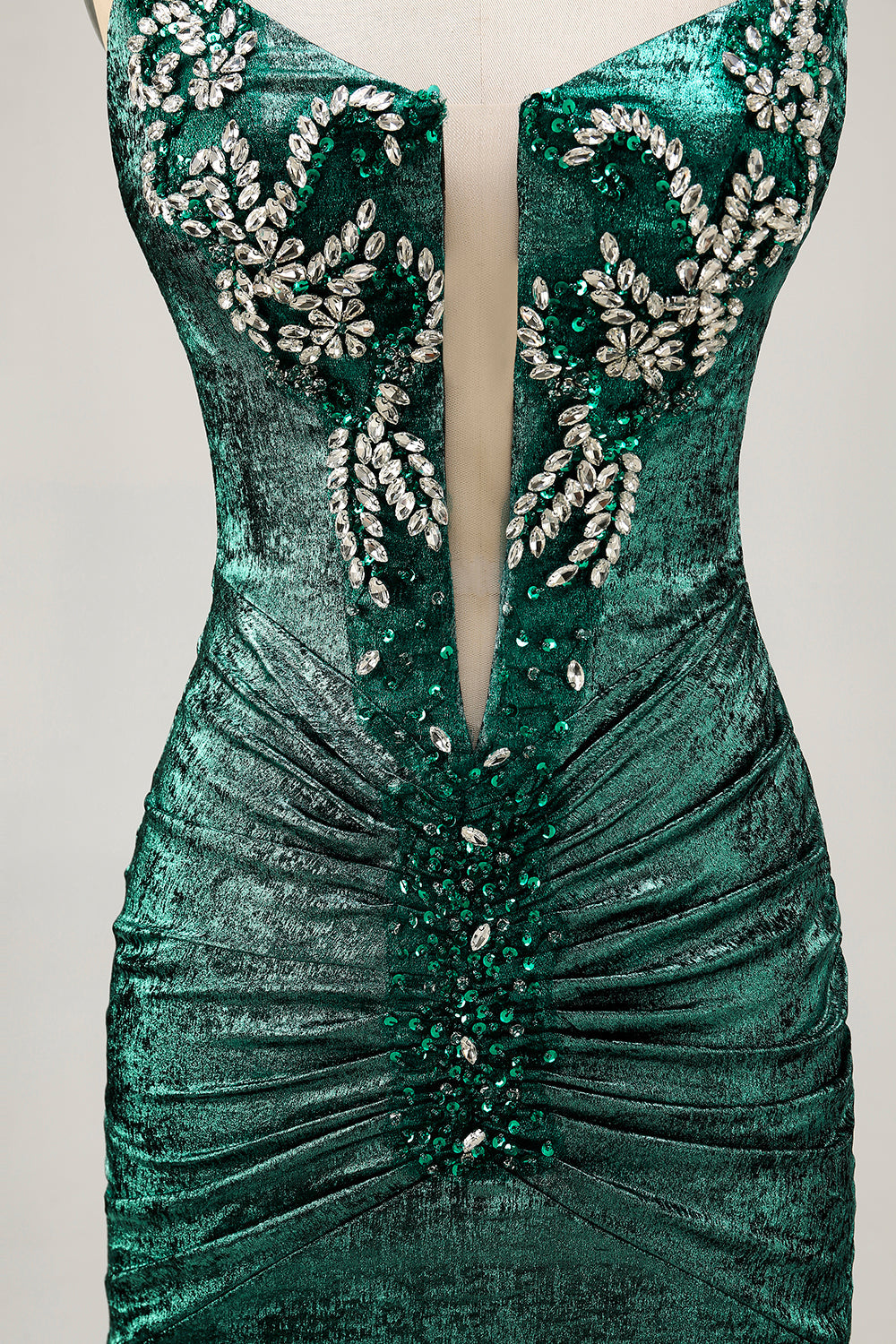 Golden Strapless Beaded Short Bodycon Homecoming Dress