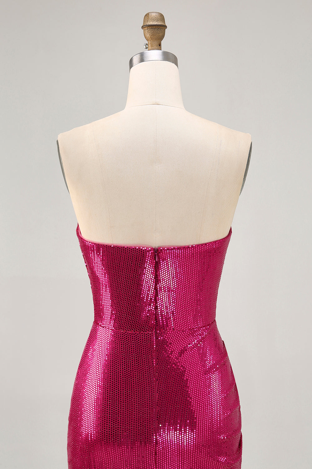 Sparkly Fuchsia Sweetheart Sequin Tight Short Homecoming Dress