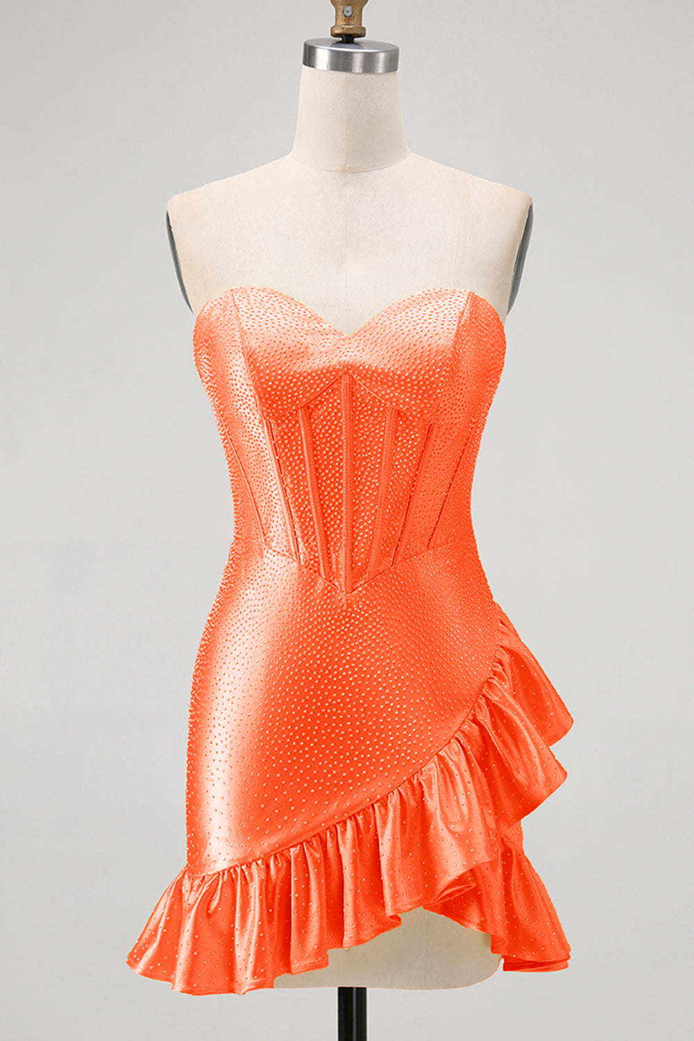 Sparkly Yellow Corset Sweetheart Short Homecoming Dress with Beading