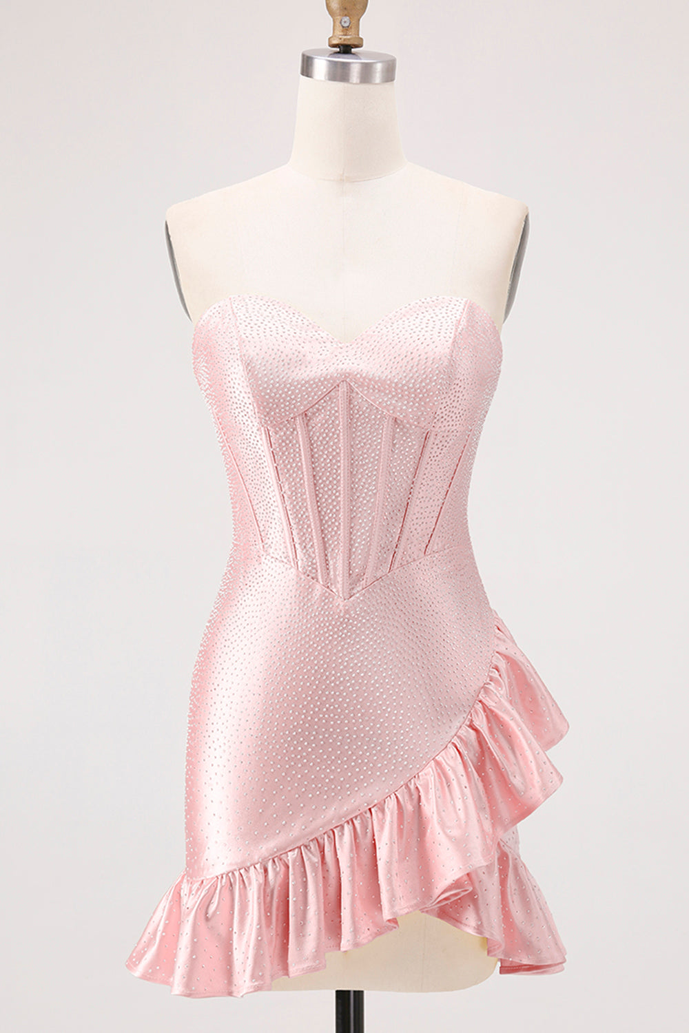 Sparkly Yellow Corset Sweetheart Short Homecoming Dress with Beading