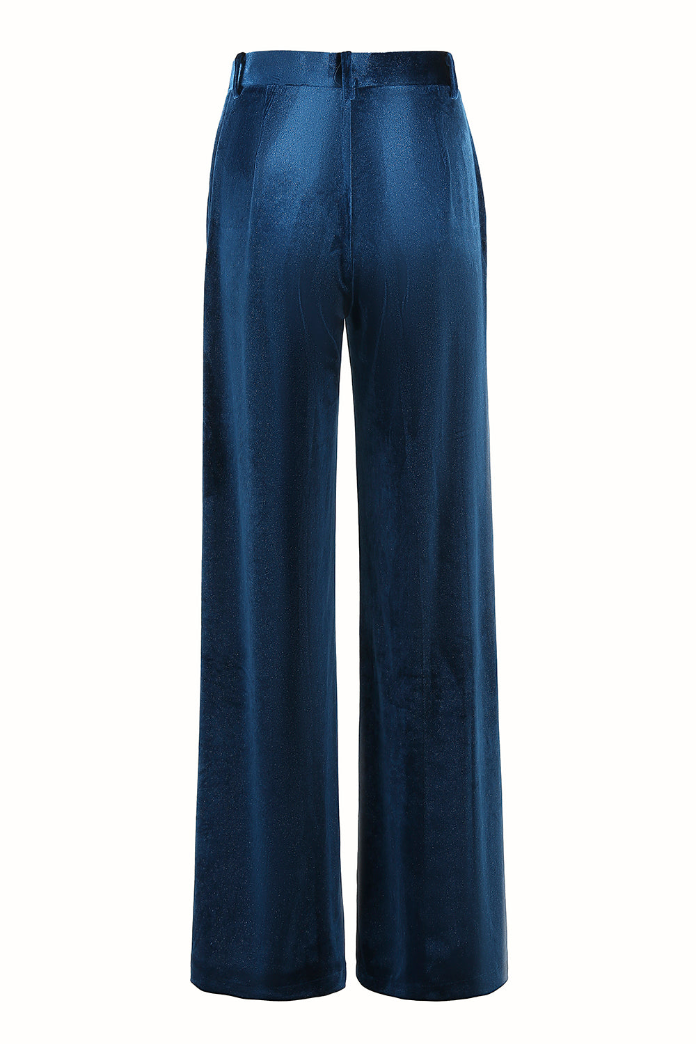 Peacock Blue 2 Piece Velvet Notched Lapel Women Prom Suits
