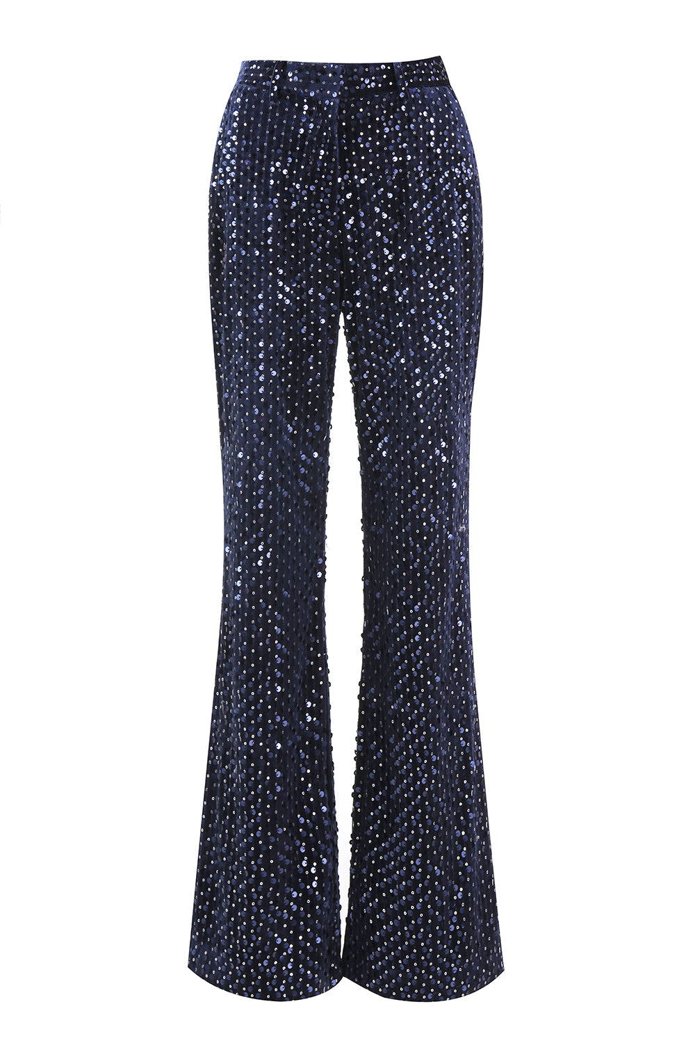 Sparkly Navy Sequins 2 Piece Peak Lapel Women Prom Suits