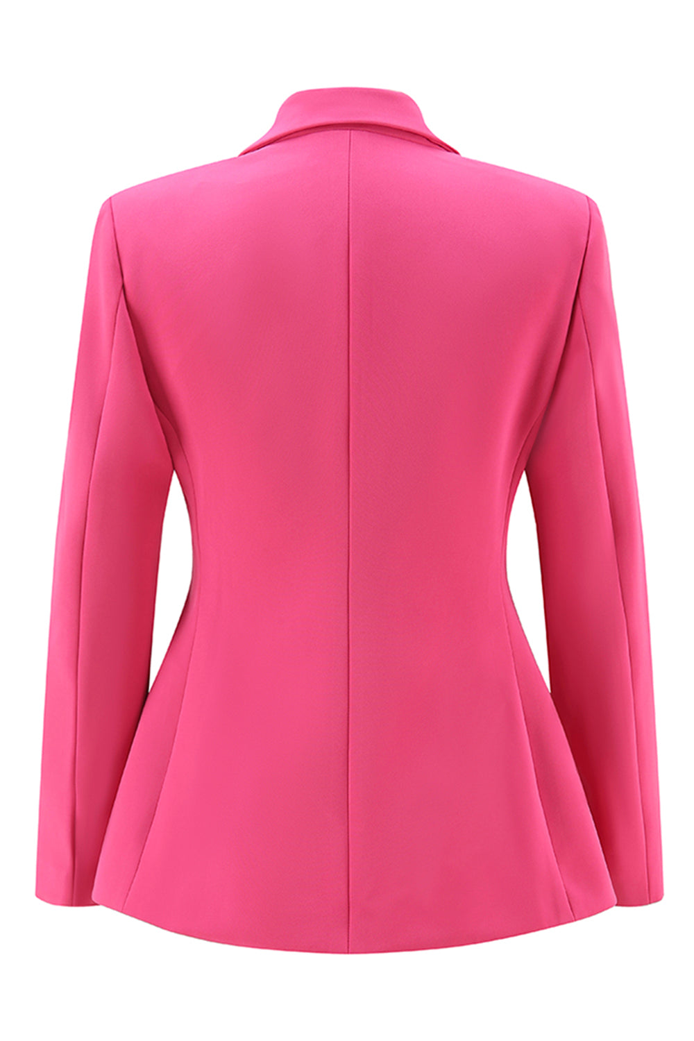 Fuchsia 2 Piece Double Breasted Women Prom Suits