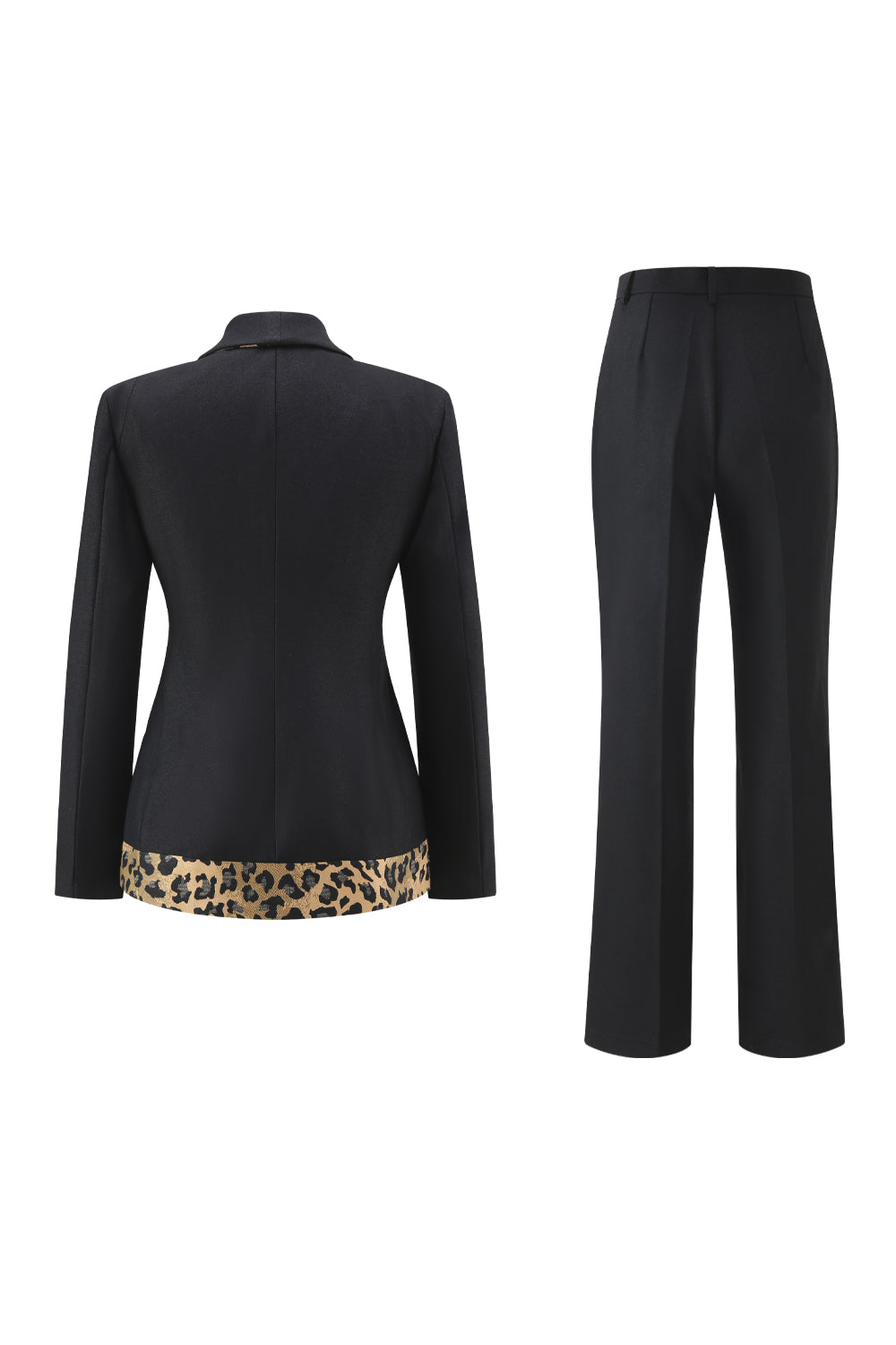 Black Shawl Lapel 2 Piece Women Prom Suits with Bow