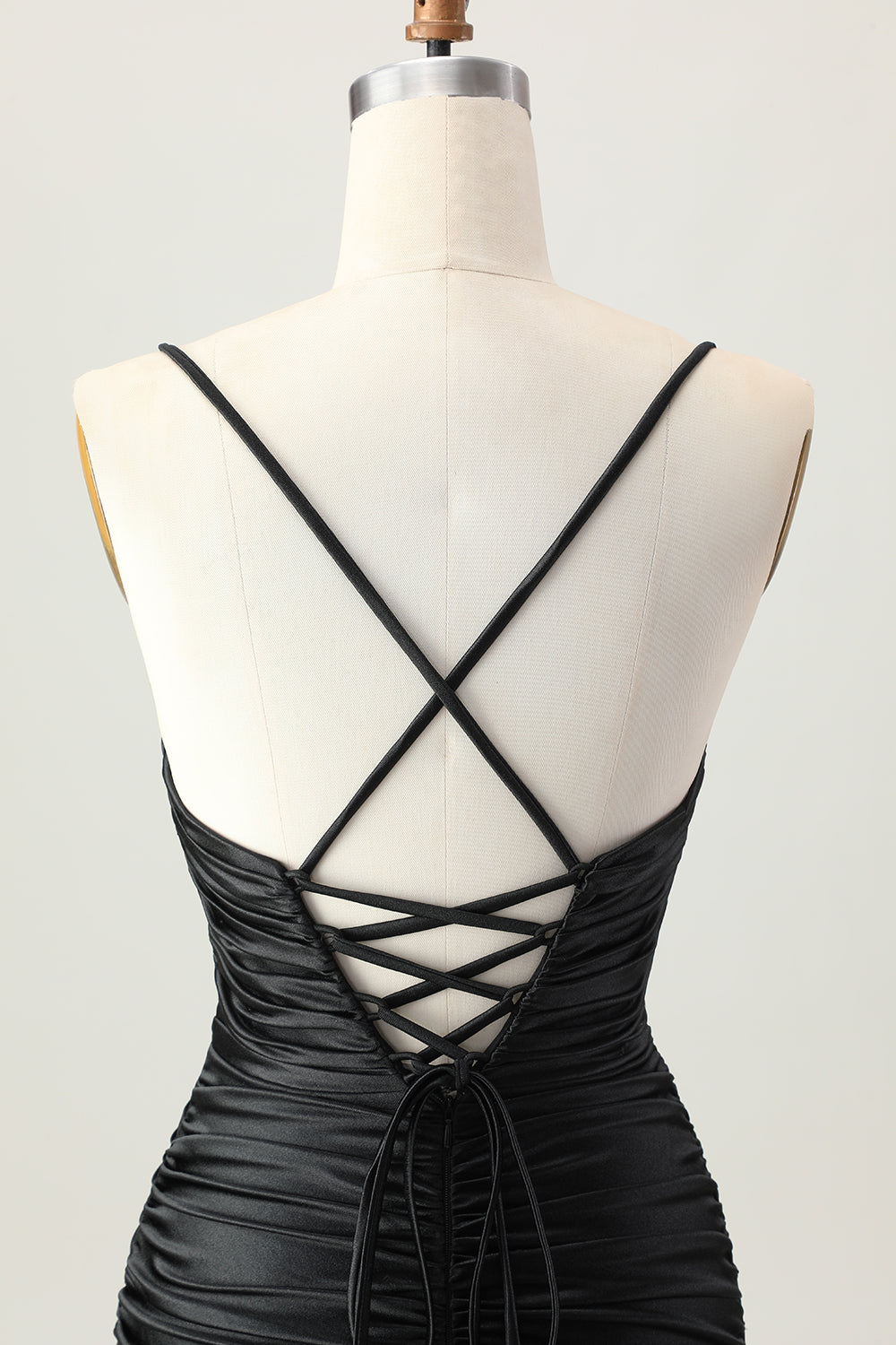 Sparkly Black Cut Out Tight Short Homecoming Dress with Rhinestone