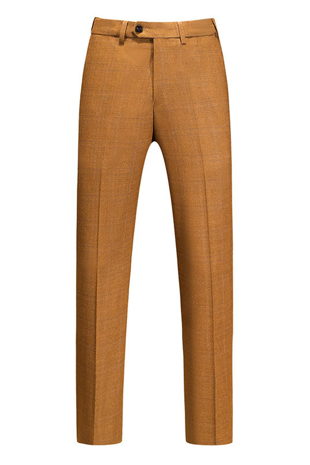 Caramel Peaked Lapel 3 Pieces Men's Prom Suits