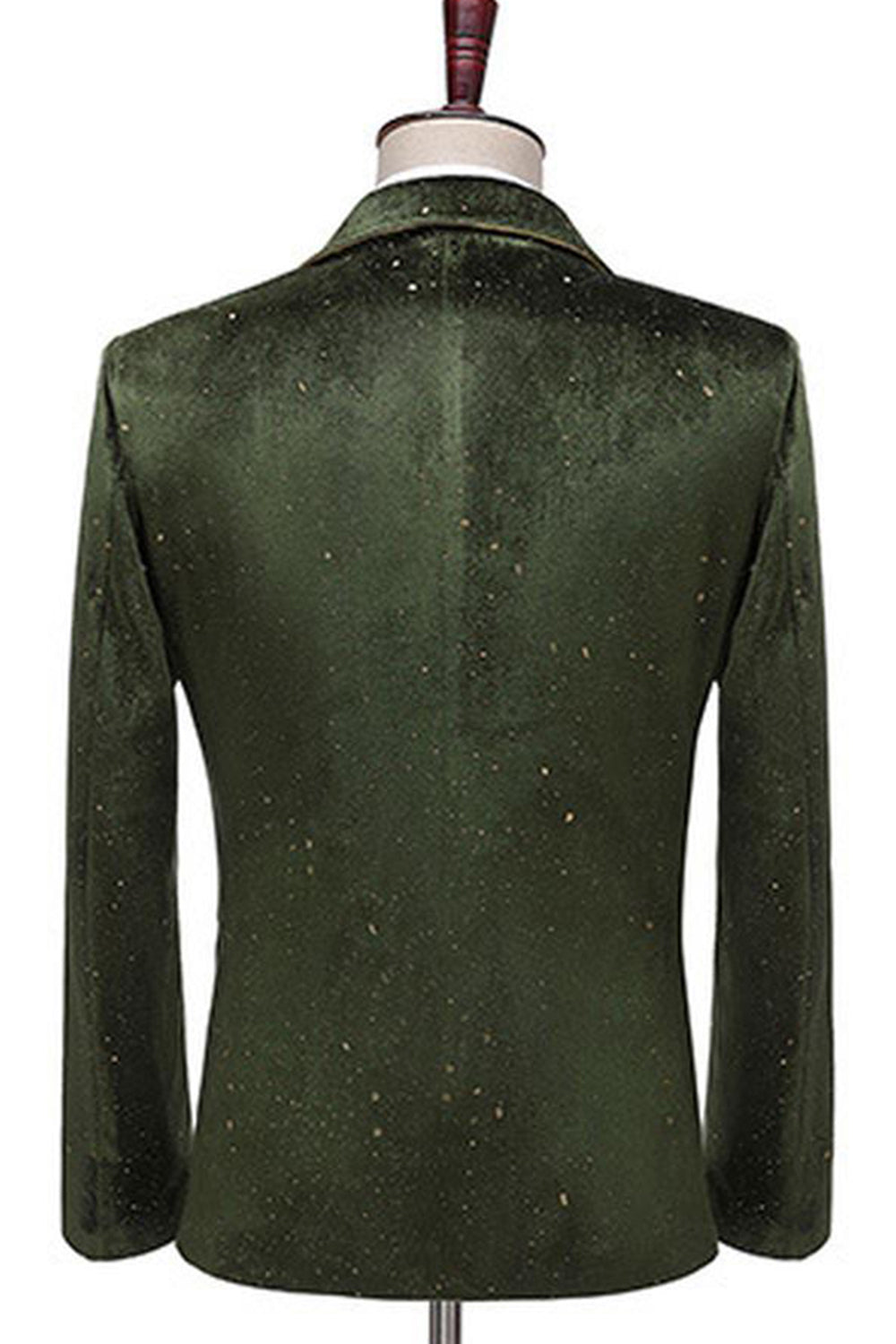 Glitter Green Notched Lapel 2 Piece Men's Prom Suit