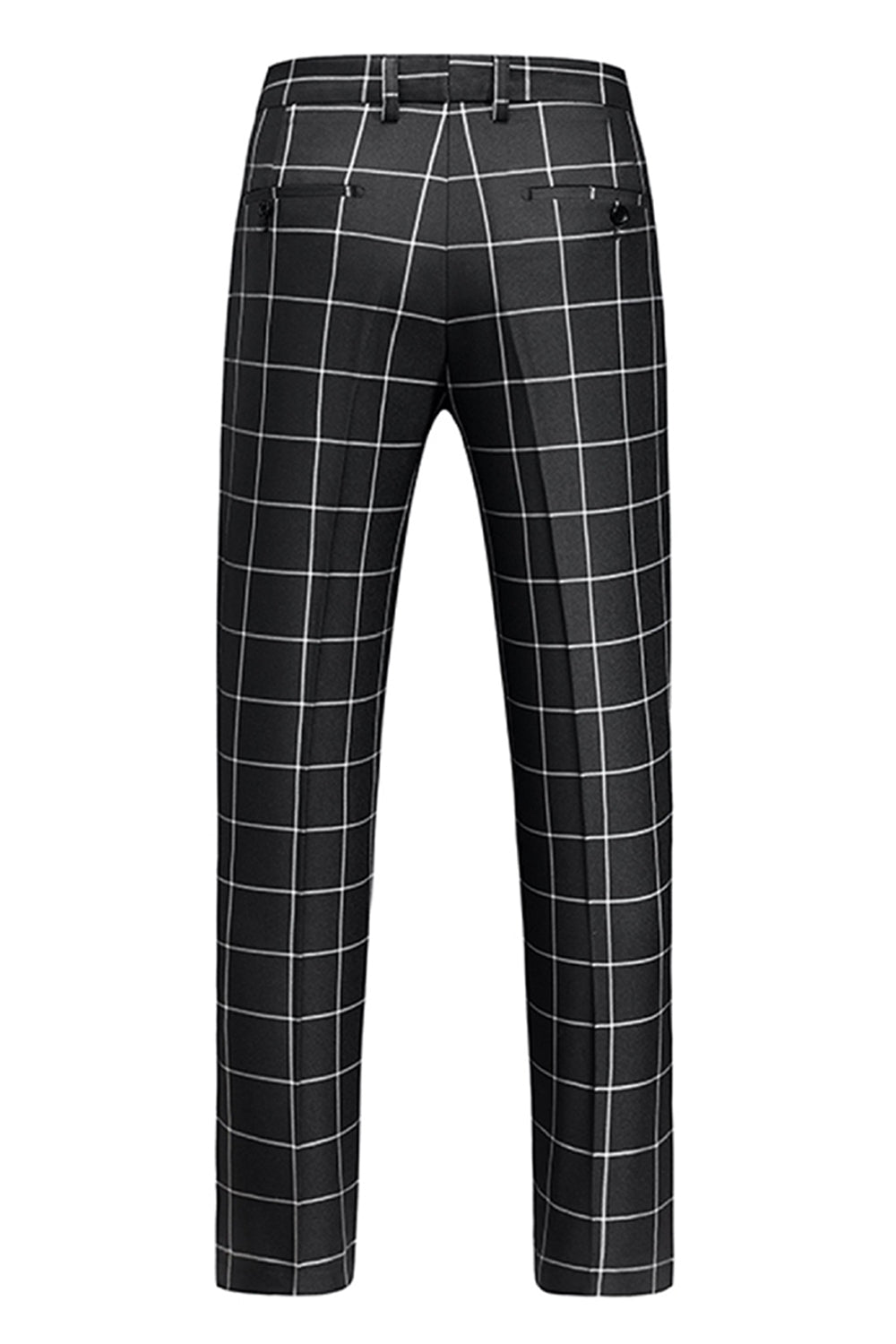 Black Striped 2 Pieces Peaked lapel Men's Prom Suits