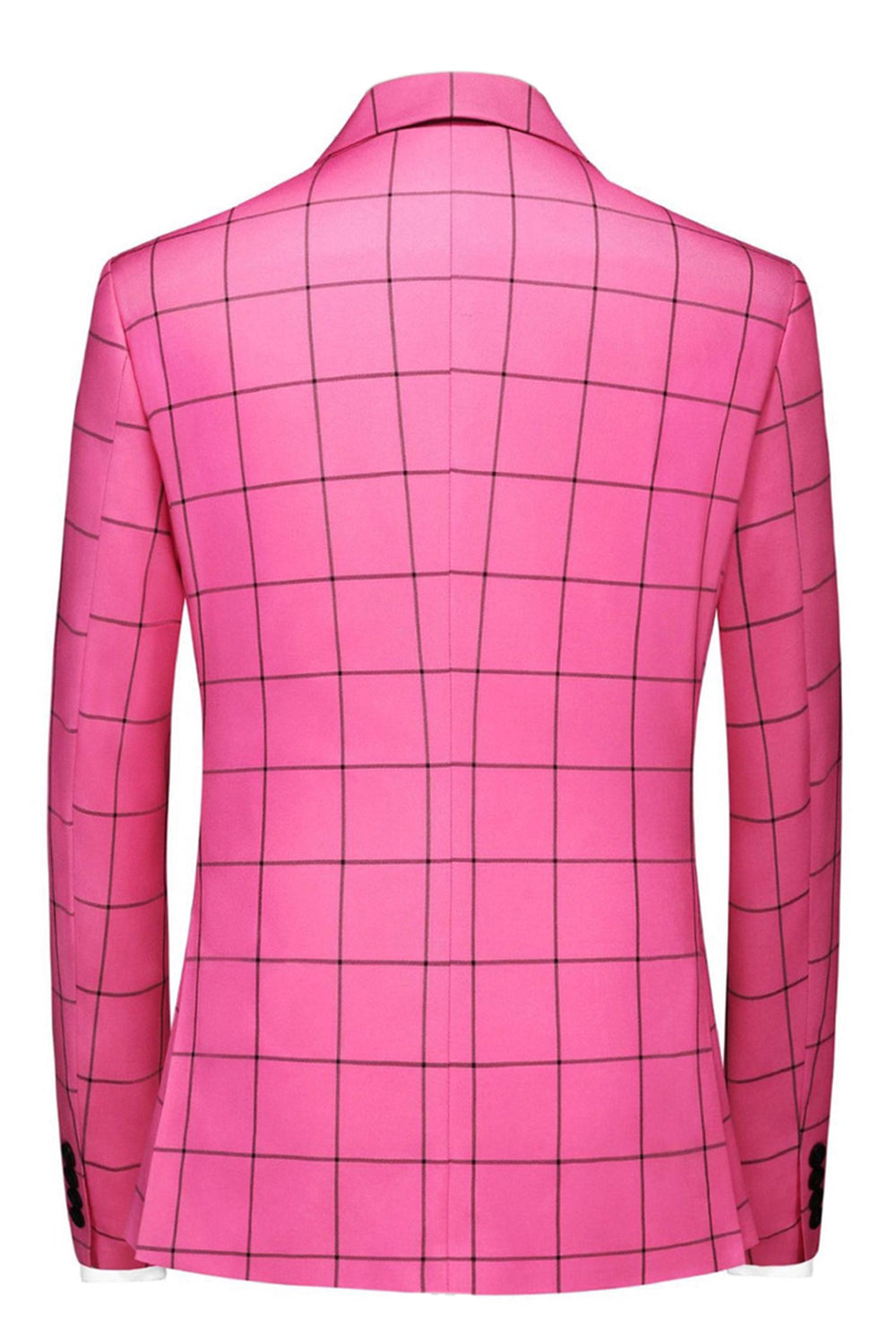 Pink Striped 2 Pieces Peaked lapel Men's Prom Suits