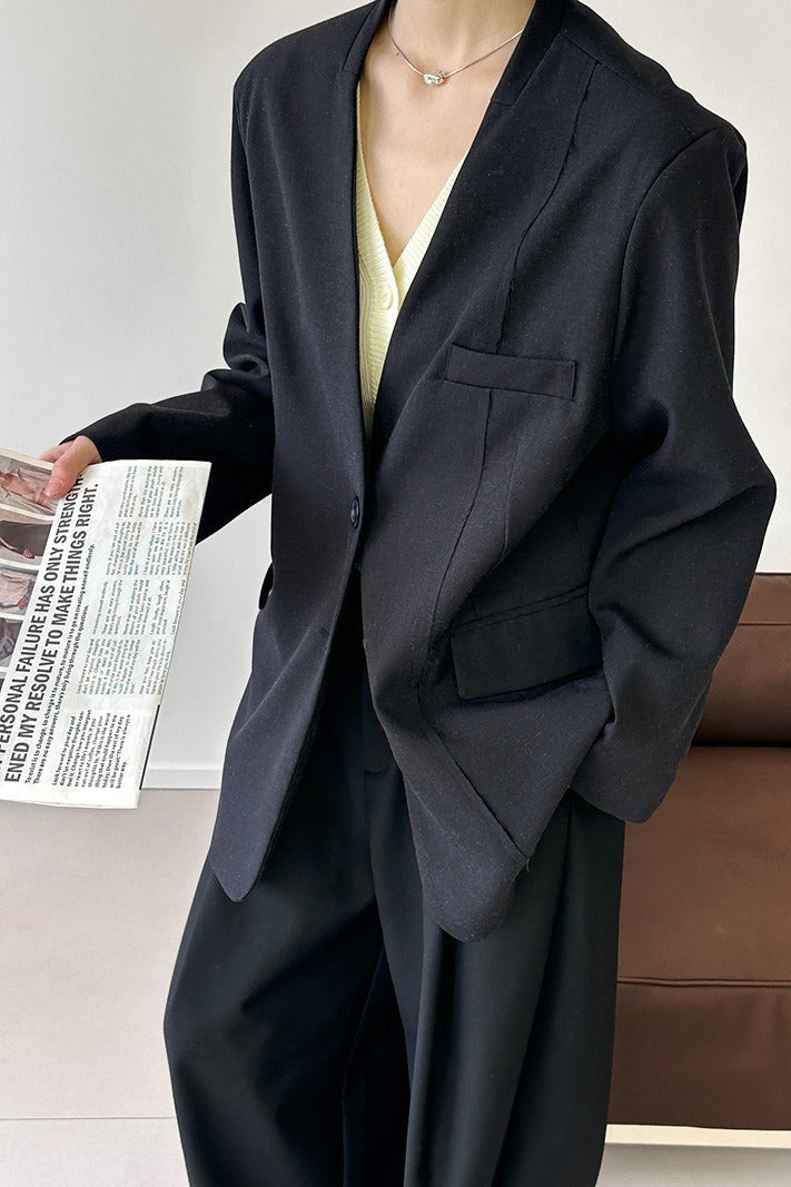 Casual V-Neck Blazer 12