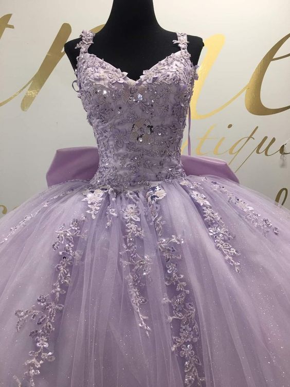 Purple Princess Ball Gown Quinceańera Dress Sweet 16 Dress - Fashionpara