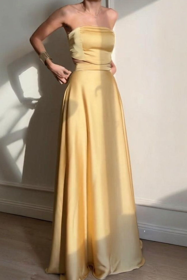 Belted Sleeveless Formal Dress