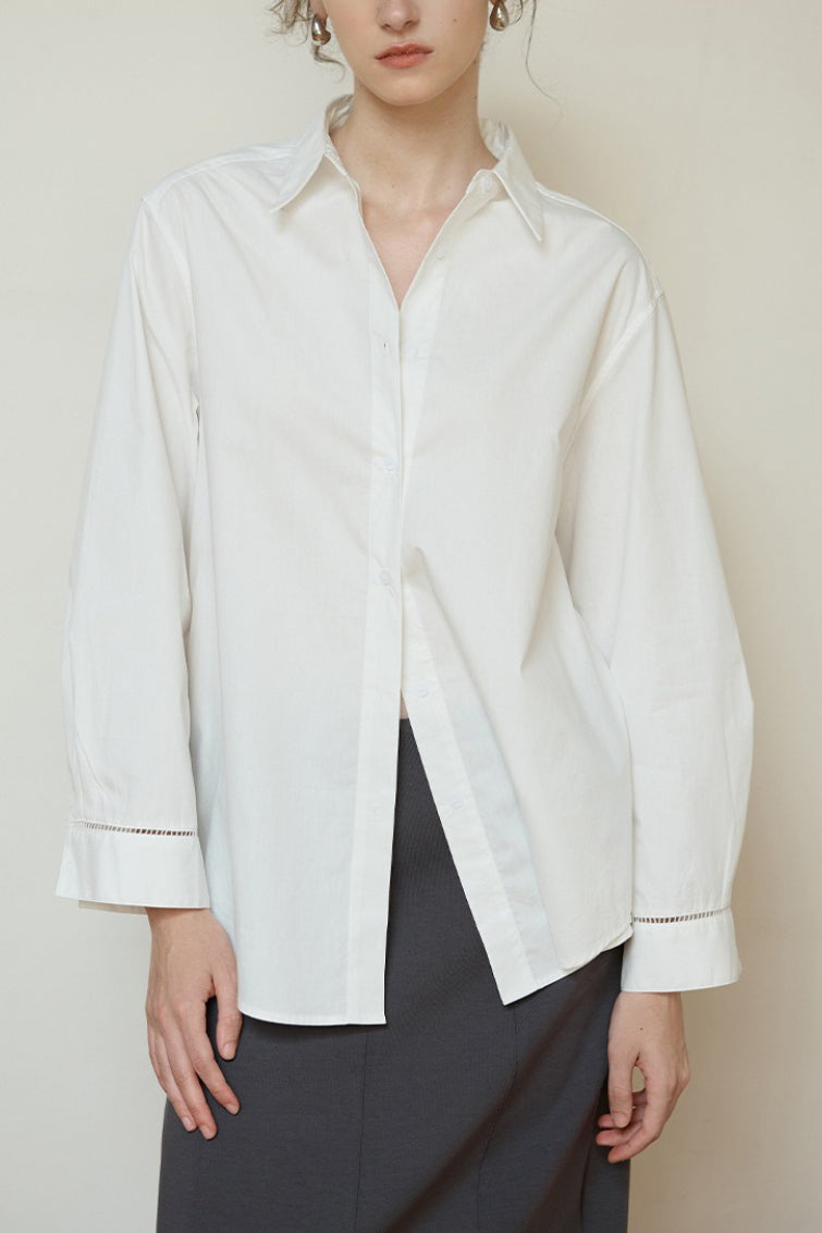 French Lazy Sheer Blouse