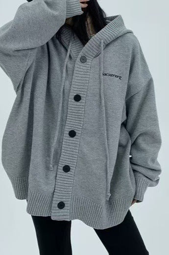 Loose Fit Drawstring Sweater