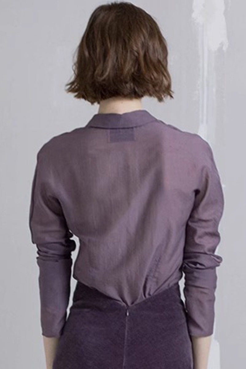 Collared Fine Cotton Blouse