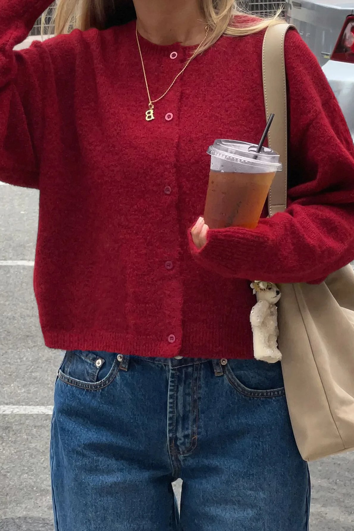 Cropped Knit Button Cardigan 5