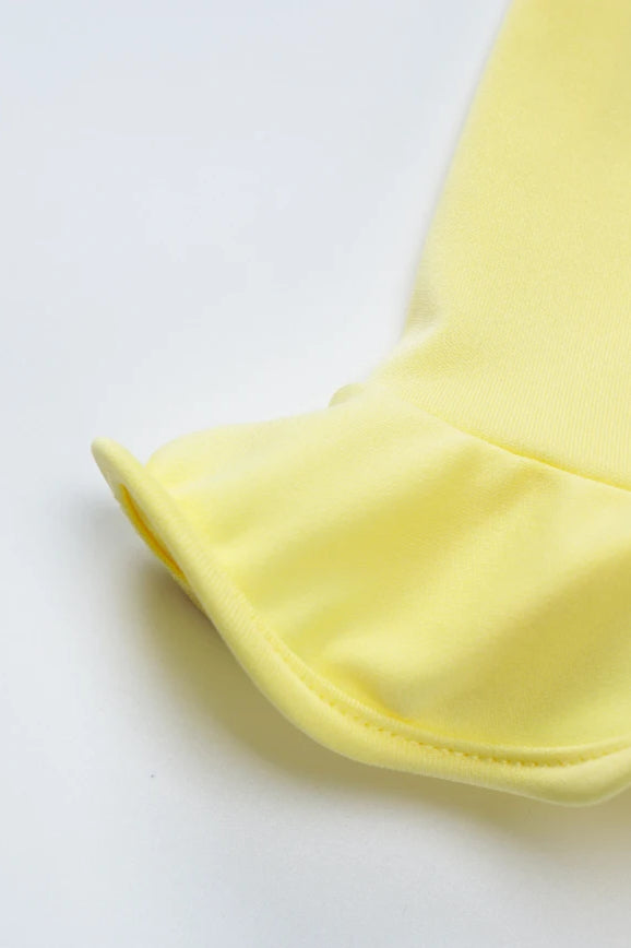 Strapless Ruffle Midi Dress