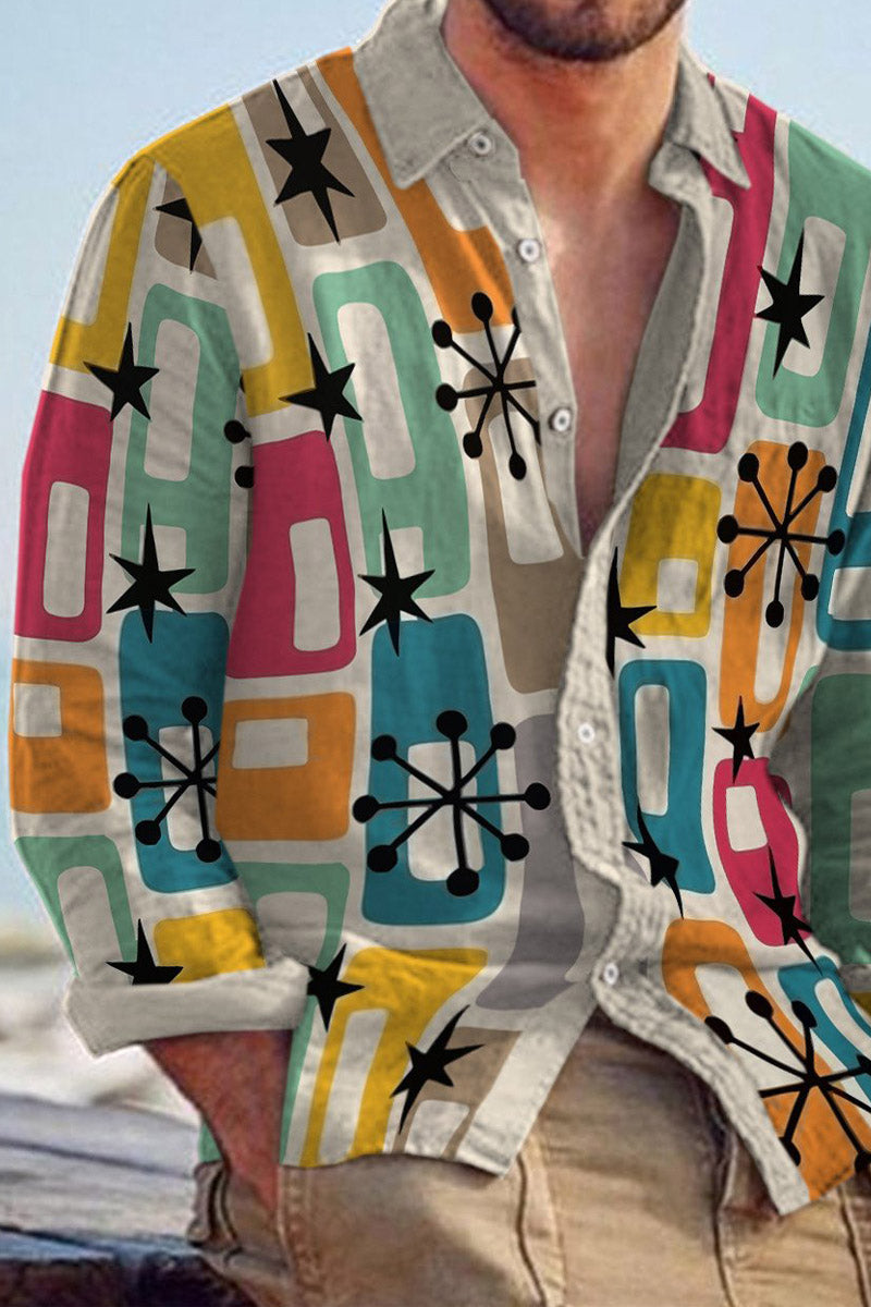 Men's Cotton&Linen Long-Sleeved Fashion Casual Shirt - Fashionpara