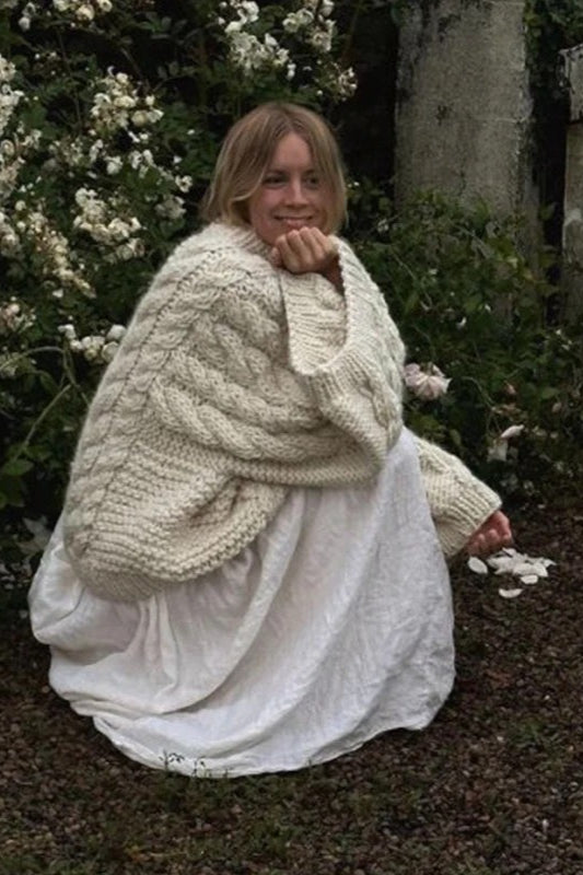 Vintage Loose Fit Knit Sweater 4