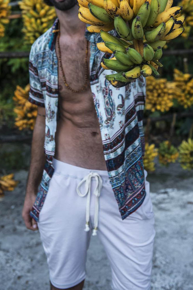 Men's Hawaiian Print Shirt - Fashionpara