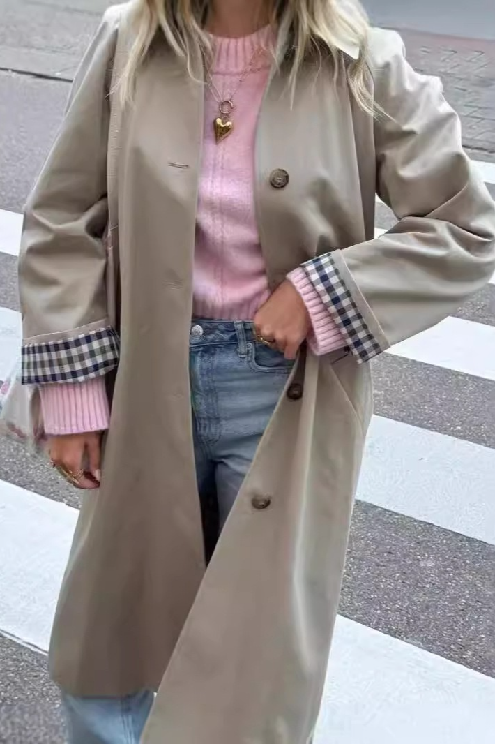 Polo Collar Single Breasted Elegant Overcoat - Fashionpara