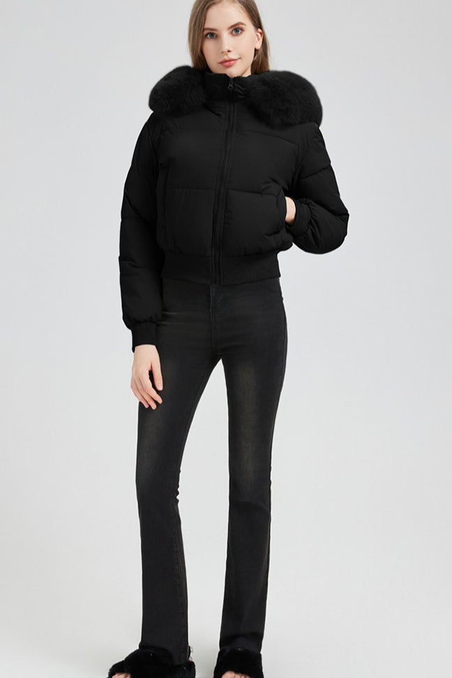 Short Waist Slim Puffer Coat 9