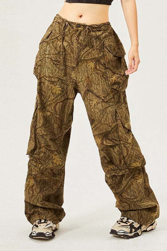 Vintage American Style Loose Fit Street Cargo Pant