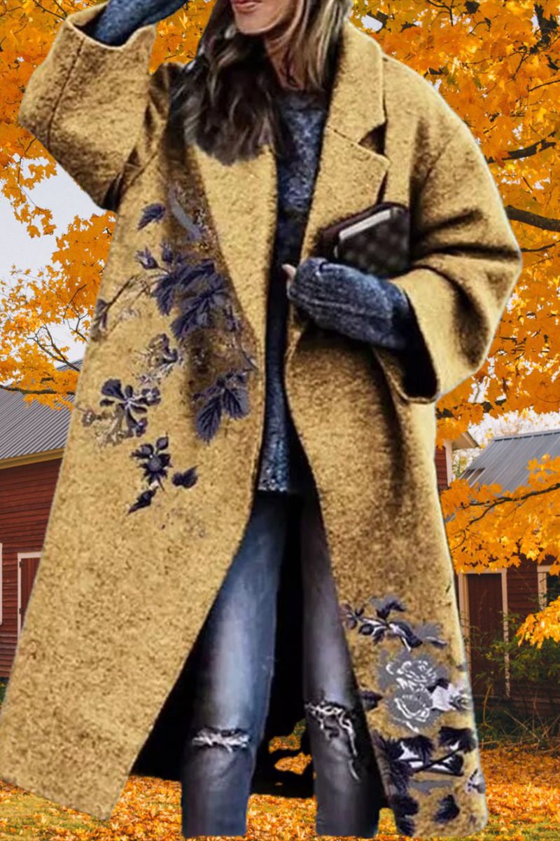 Buttoned Cotton Blends Grid Printed Outerwear Fashionpara