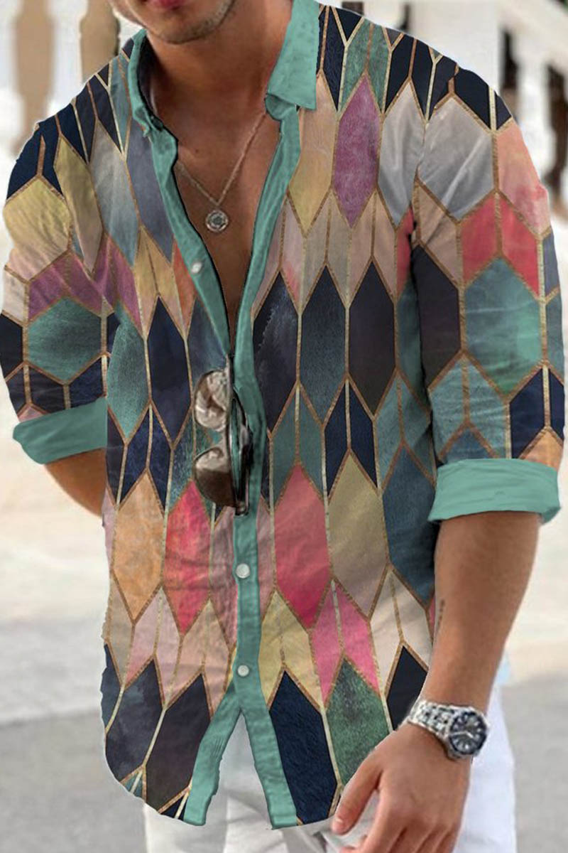 Men's Cotton&Linen Long-Sleeved Fashion Casual Shirt