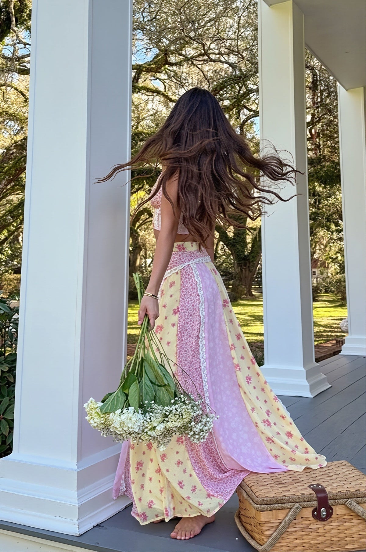Floral Vacation Cami Maxi Skirt Set
