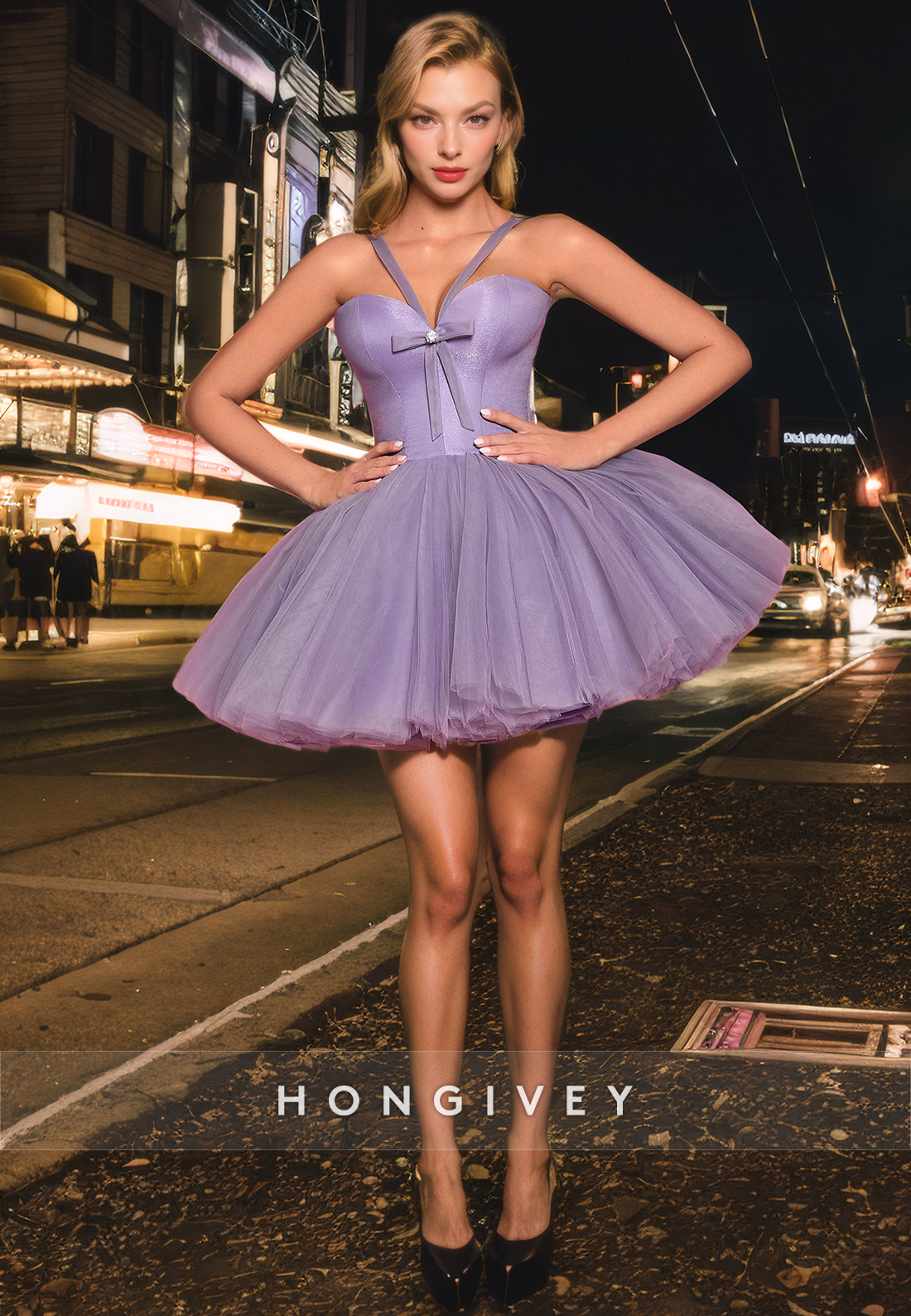 Tulle A-Line Sweetheart Empire Sleeveless Ball Gown Party/Homecoming Dress