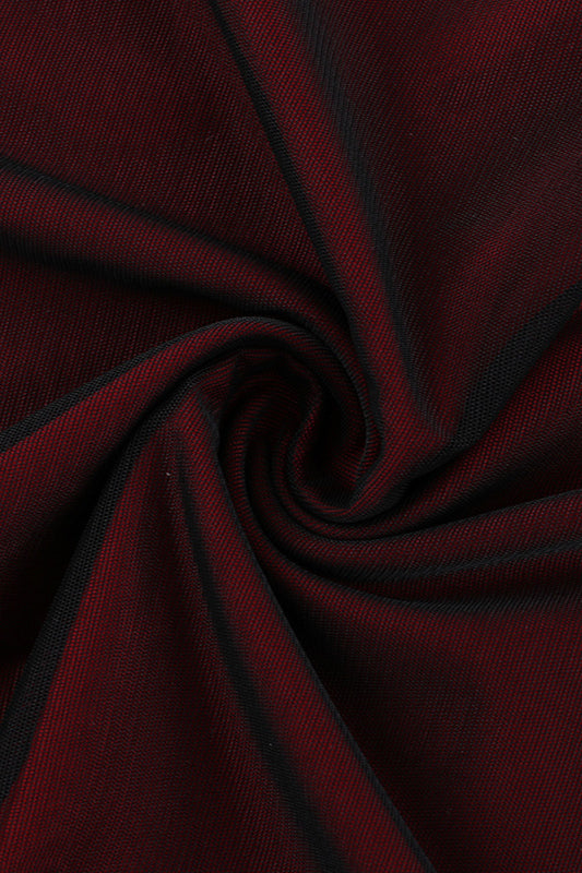 Off-Shoulder Mesh Colorblock Bodycon Party Dress - Fashionpara