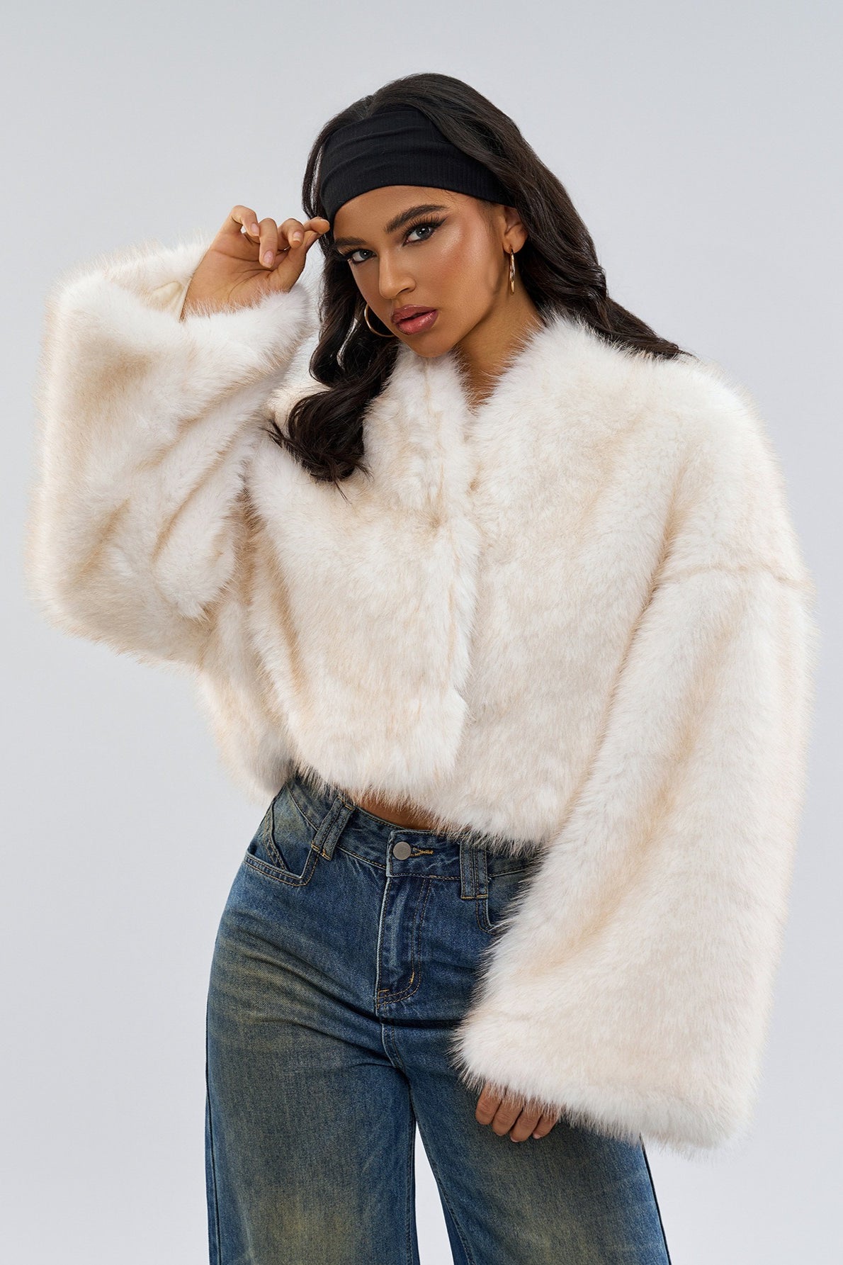 Chic Vintage Faux Fur Short Coat for Stylish Warmth
