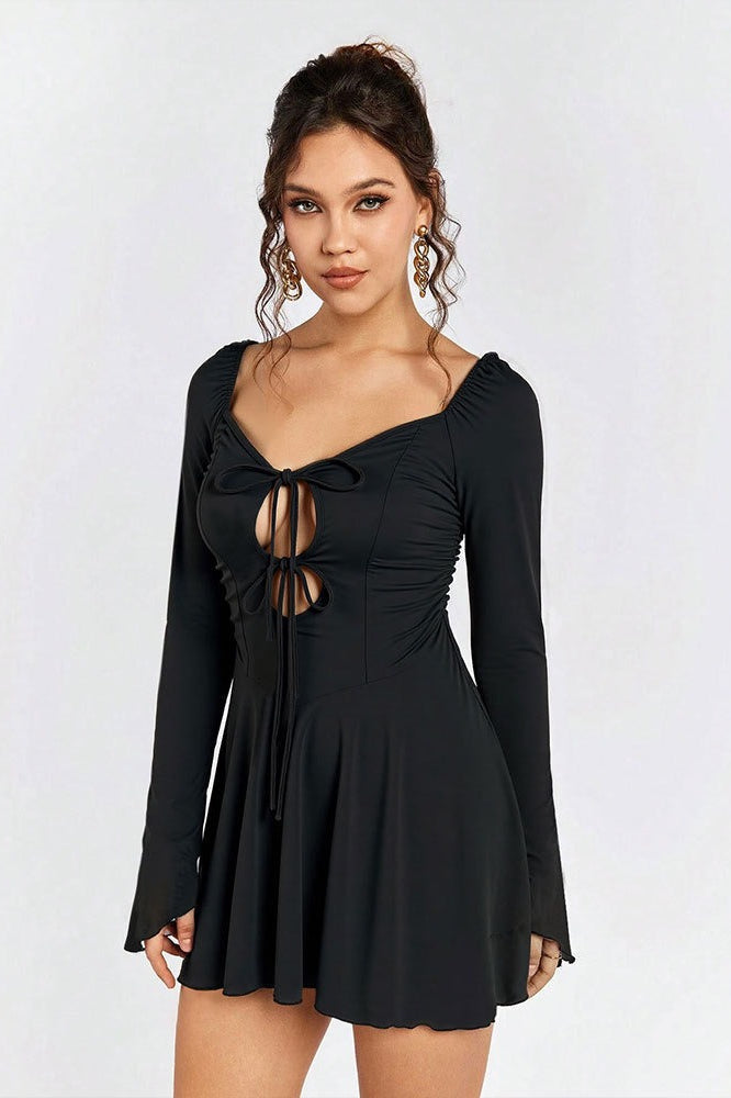 Lace Cut Out Midi Dress