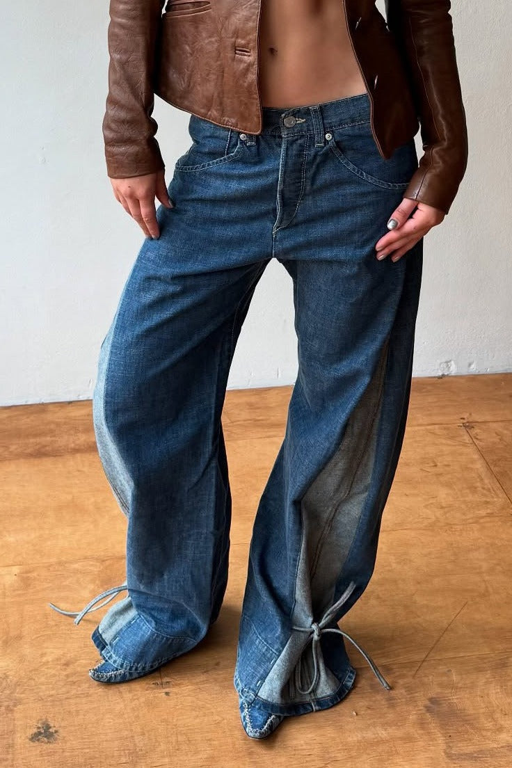 Vintage High-Waist Straight-Leg Jeans