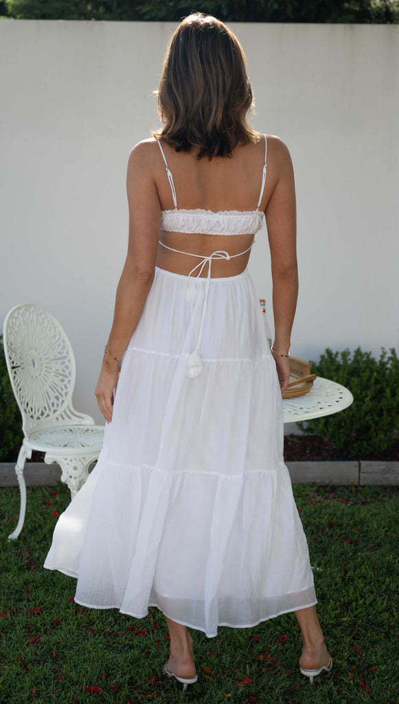 Saz Maxi Dress - White