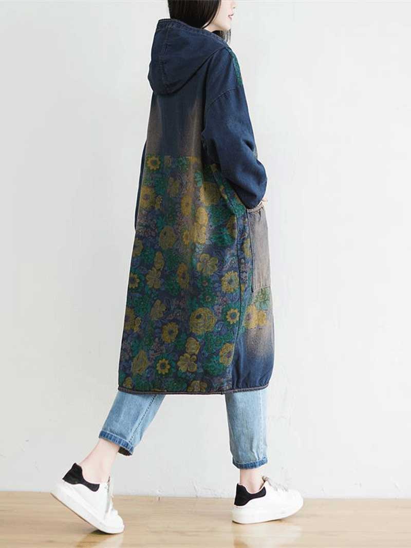 Stay Together Hooded jacket Style Midi Dress - Fashionpara