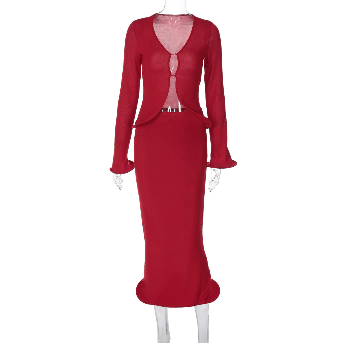 Nesra Co-Ord Set - Red