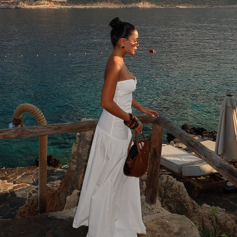 Cruz Maxi Dress-White