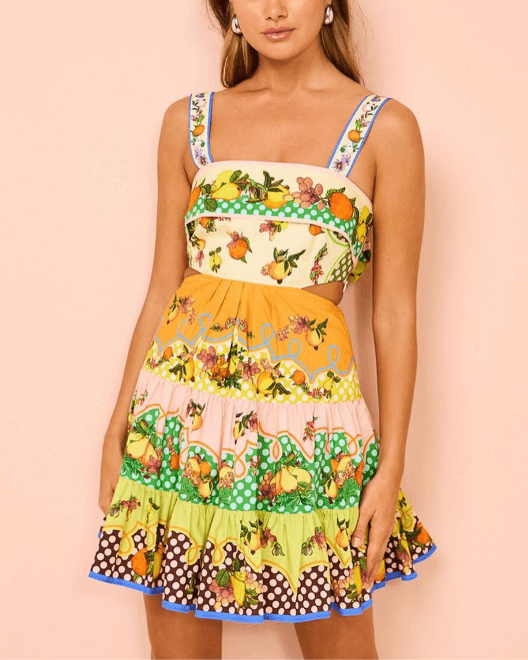 Lemonis Cut Out Mini Dress - Fashionpara