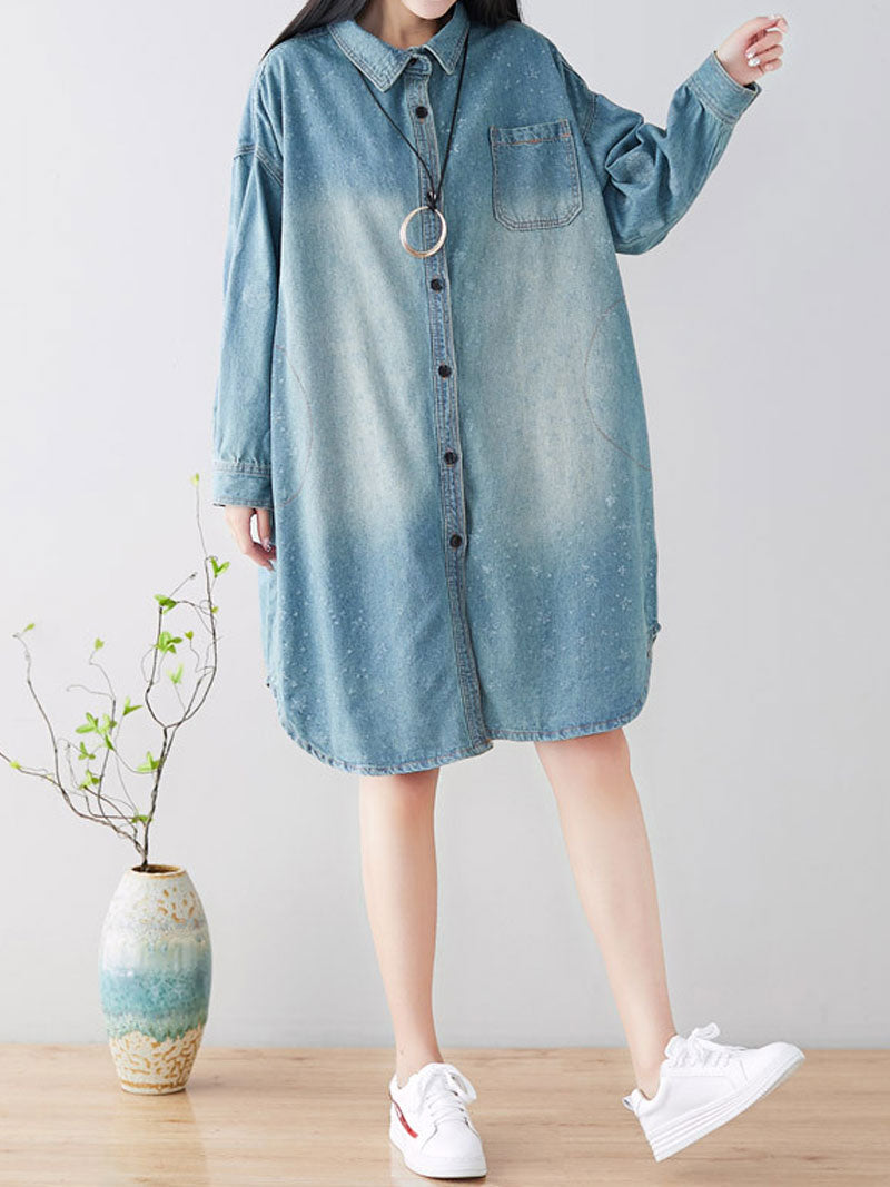 Diamonds In The Sky Shirt Dress - Fashionpara