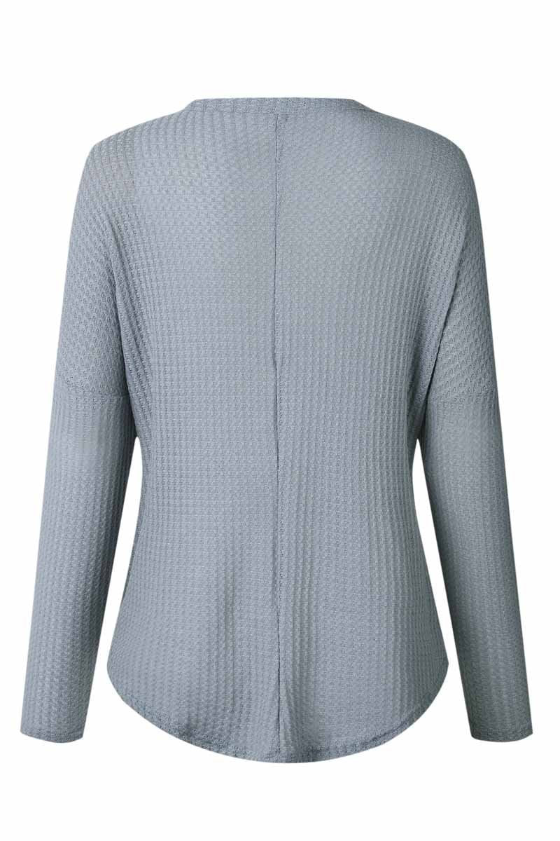 Florcoo Striped Rainbow Casual Button Tops - Fashionpara