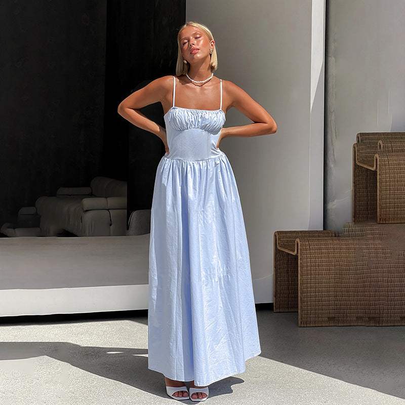 Alina Maxi Dress - Light Blue
