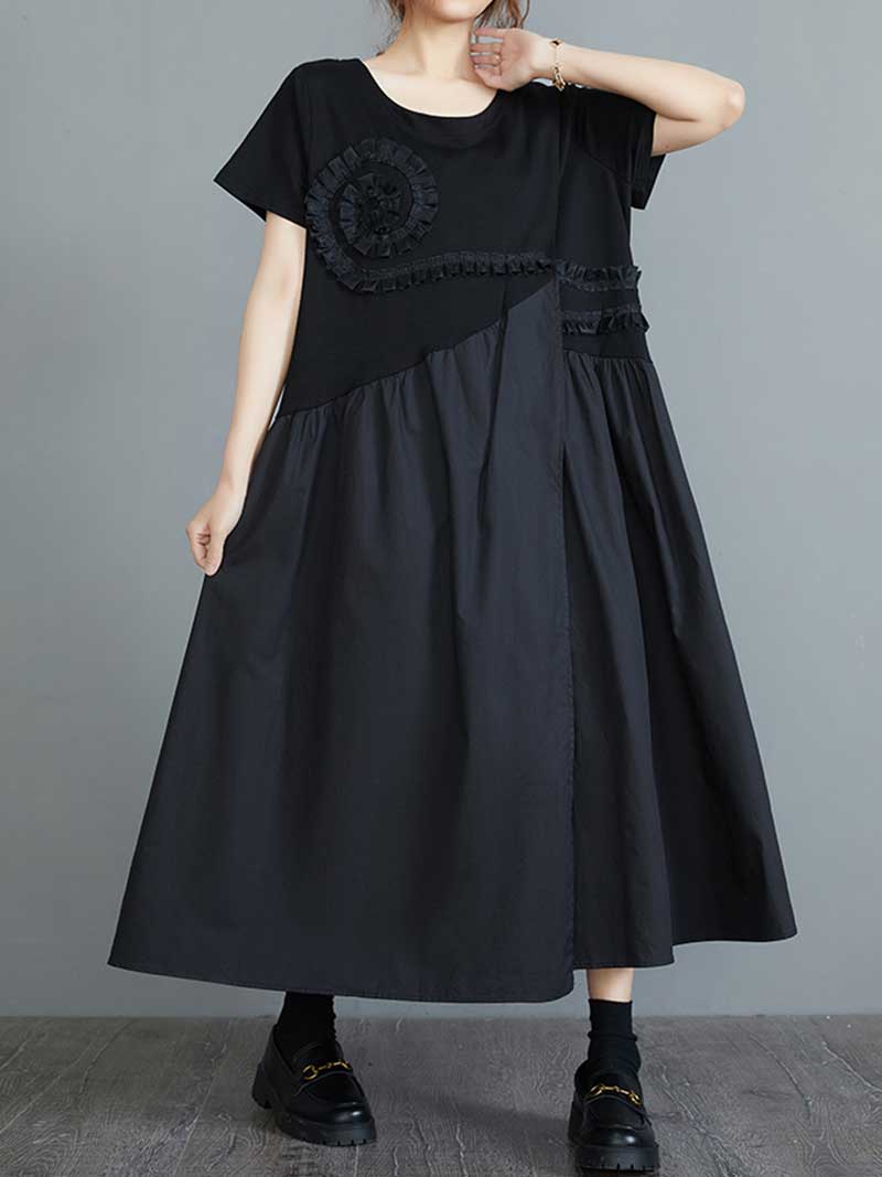 Good Intentions Frill Lace Midi Dress - Fashionpara